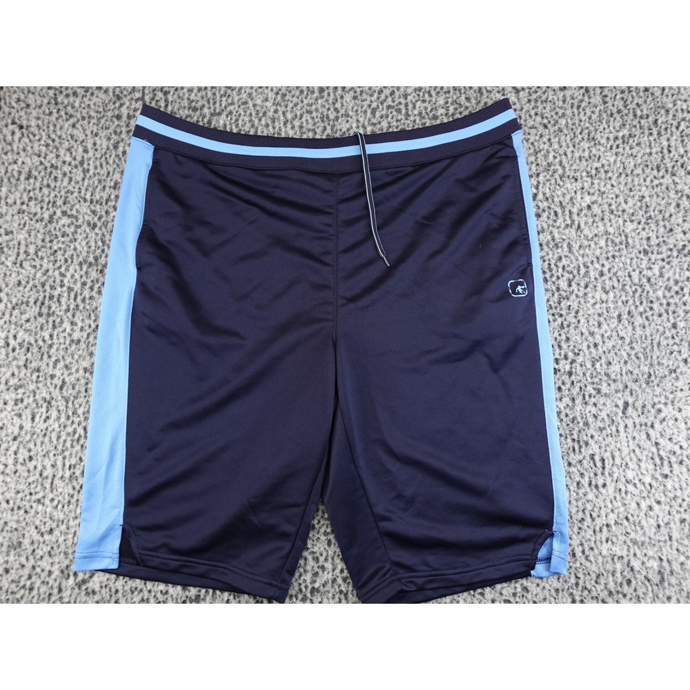 AND1 Basketball Shorts Mens XL Navy Blue Mesh Colorblock ANM212SH02